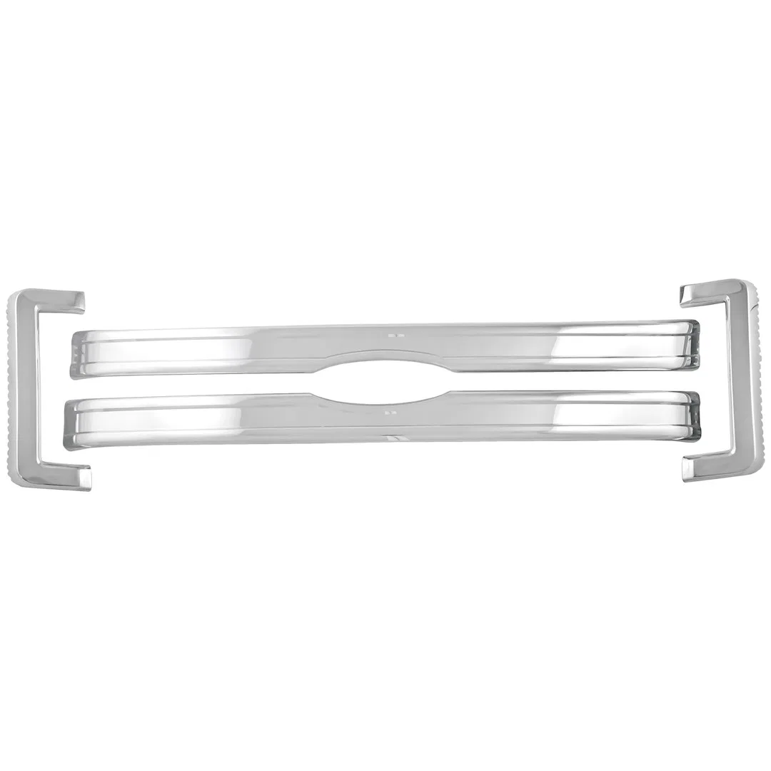 IWCGI113 – COAST2COAST Grille Insert, Overlay Bar Style 4 Piece With Emblem Cutout Chrome Plated ABS Plastic
